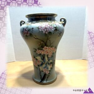 【枝いっぱいの桜霞】オールドノリタケ 桜文 双耳花瓶 金彩