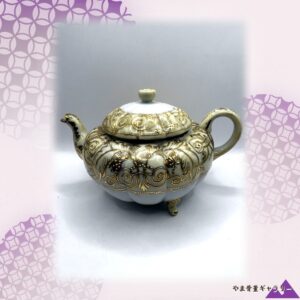 【金盛がめぐる瓜形の宝】オールドノリタケ 金盛 唐草文 ティーポット