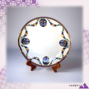 【果物籠めぐる縁】オールドノリタケ アールデコ 果物籠文 飾皿 金彩