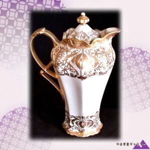【金のレースをまとう姿】オールドノリタケ 金盛 水差 金彩