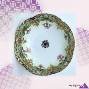 【金の蔓が花を編む】オールドノリタケ 金盛 花文 飾鉢