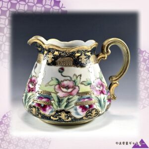 【金にふちどられた花の宴】オールドノリタケ 金盛 花文 水差