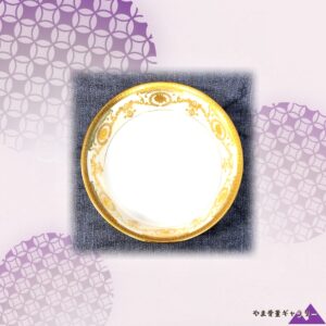 【縁にきらめく金の唐草】オールドノリタケ 金彩 デザートボウル 四客