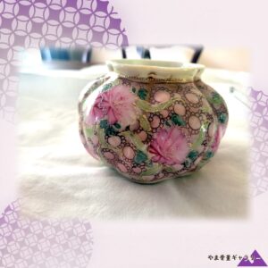 【盛り上がる花の息吹】オールドノリタケ コラレン 盛上 花文 花瓶