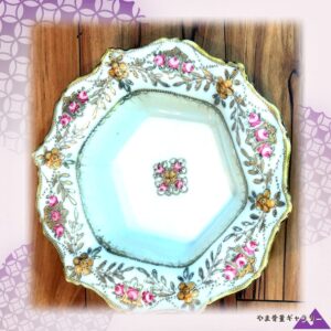 【金の粒に薔薇がこぼれる】オールドノリタケ 金盛 薔薇文 鉢 ビーズ