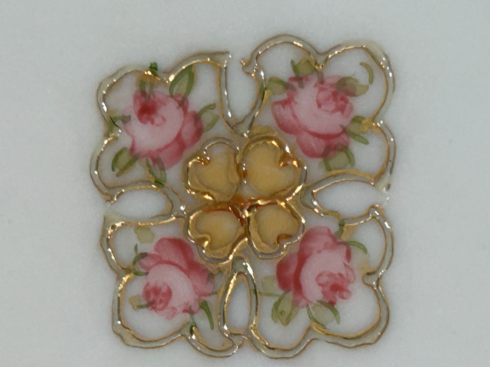【金の粒に薔薇がこぼれる】オールドノリタケ 金盛 薔薇文 鉢 ビーズ - 画像 (3)