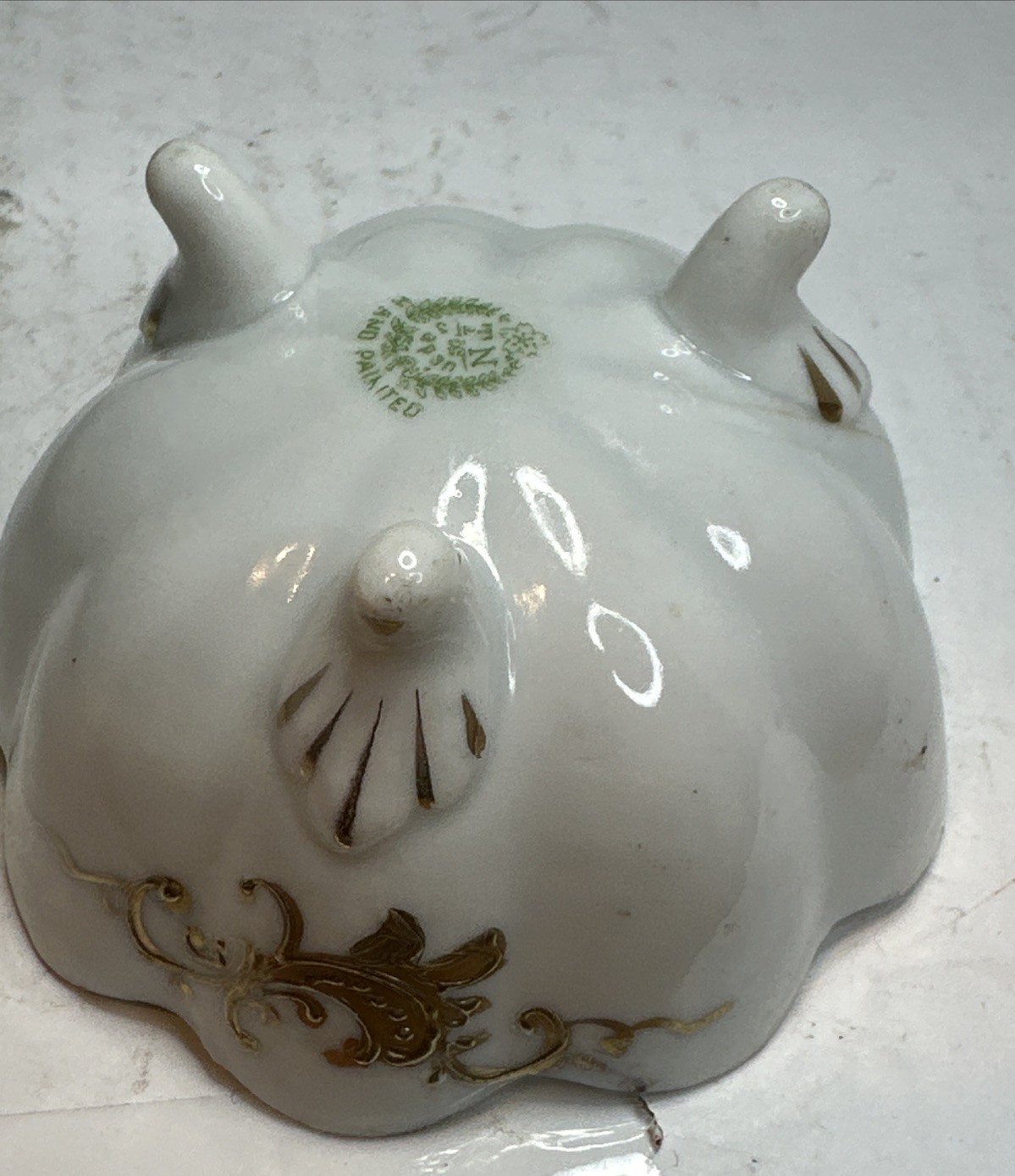 【金彩のレースが灯を編む】オールドノリタケ 金盛 唐草文 鉢 三点組 - 画像 (3)