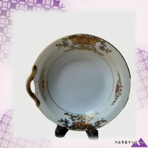 【金盛の花が縁にあふれる】オールドノリタケ 金盛 花文 菓子皿 金彩