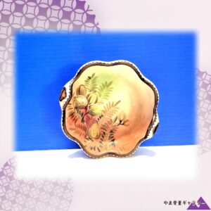 【羊歯に実る秋の恵み】オールドノリタケ 盛上 木の実文 両手鉢