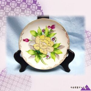 【花に散る砂子の輝き】オールドノリタケ コラレン 花文 飾皿 金彩