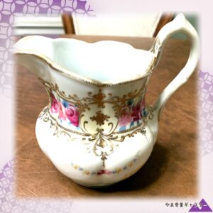 【薔薇と金唐草の宴】オールドノリタケ 金盛 薔薇文 クリーマー