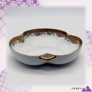 【金の縁に小花が芽吹く】オールドノリタケ 金彩 花文 手付皿
