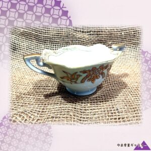 【金で舞う小鳥と花】オールドノリタケ 金盛 花鳥文 シュガーボウル