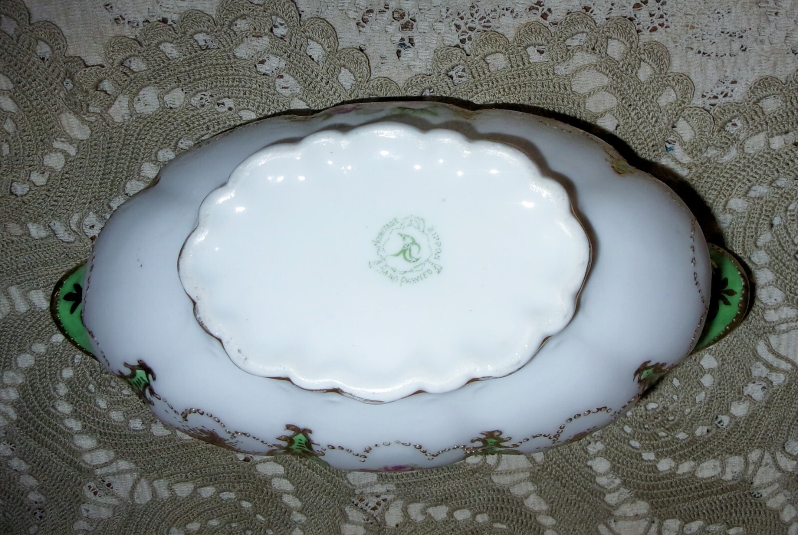 【金彩が晩餐を静かに灯す】オールドノリタケ 金盛 薔薇文 ソースボート - 画像 (2)