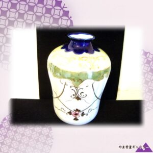 【金の唐草が肩をめぐる】オールドノリタケ 金盛 ビーディング 花文 花瓶