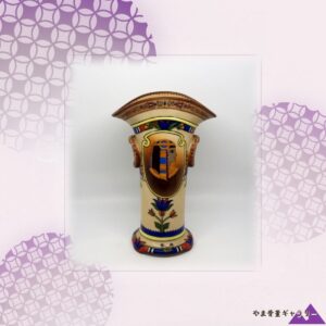 【女王の横顔が異国を運ぶ】オールドノリタケ 盛上 エジプト文 花瓶 ジュエル装飾